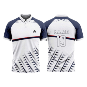 Dry Fit White and Blue Sublimation T-shirt