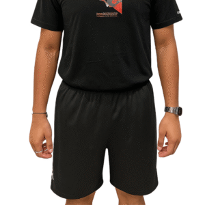 Men's All-Black Athletic Sports Shorts