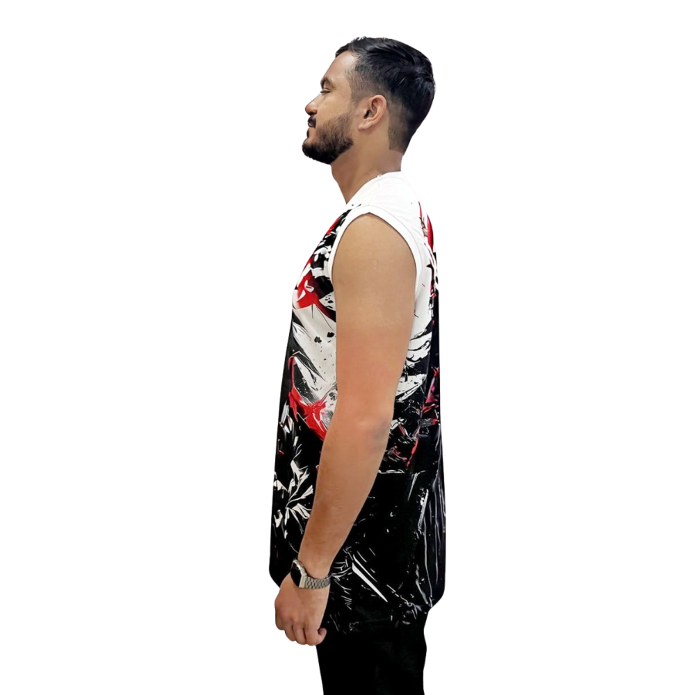 Men’s Anime Sports Sleeveless T-Shirt – Madara Uchiha Gym & Training Wear - Image 3