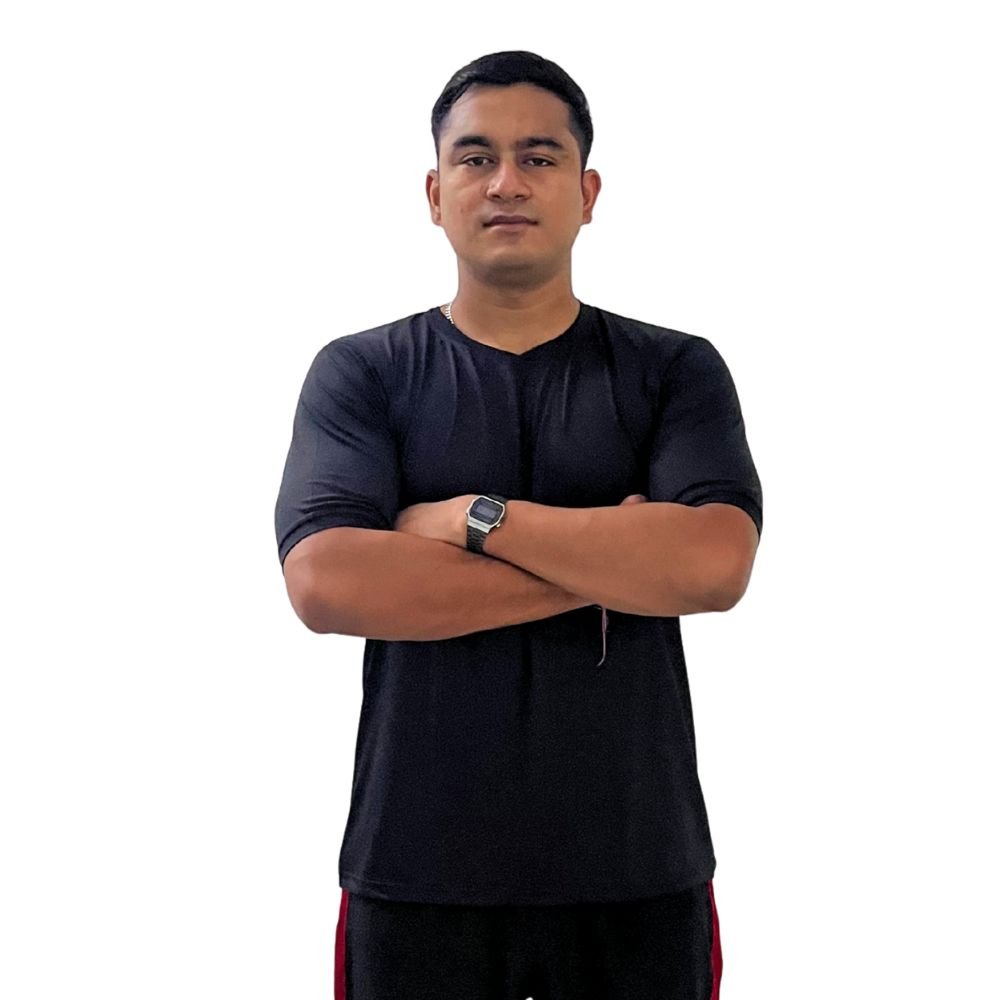 Athlayer 4-Way Lycra Black Sports T-Shirt for Men