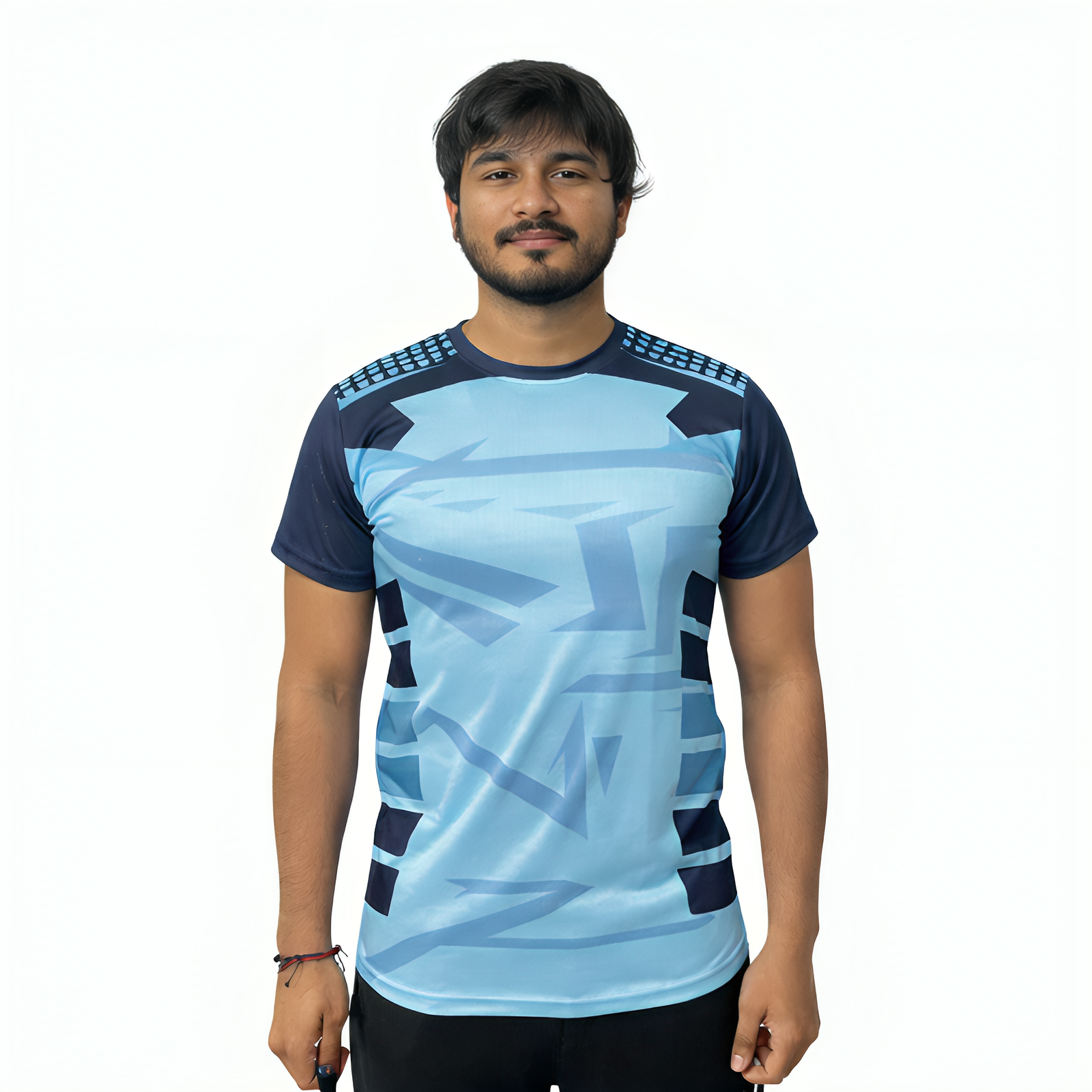 mens light blue tshirt dri fit sports tee athlayer