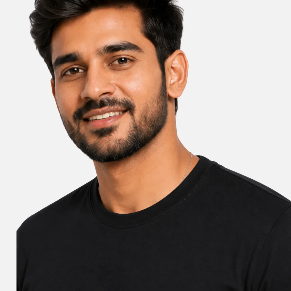 Black RUN Graphic Printed T-Shirt for Men | Premium Cotton - Image 4