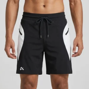 Black compression shorts for men - Front Pose