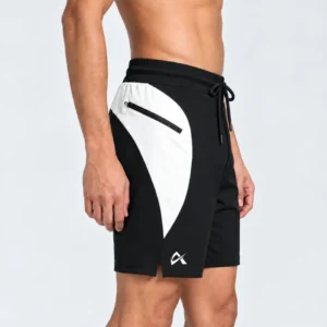 Black compression shorts for men - Right side Pose